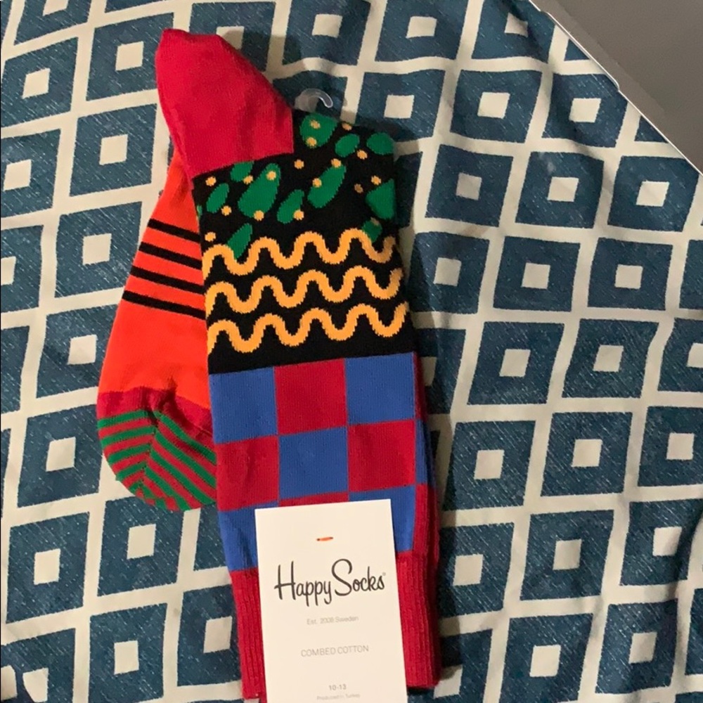 Happy Socks combed cotton Sz 10-13